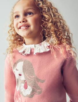 Jersey Mayoral Jacquard Sienna Para Niña