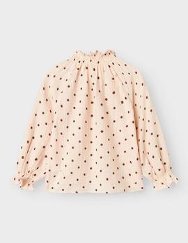 Blusa Lil'Atelier Rosa M/L Ladybug  Para Niña