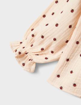 Blusa Lil'Atelier Rosa M/L Ladybug  Para Niña