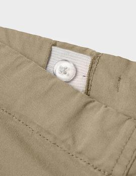 Pantalon Name It Cargo Beige Para Niño