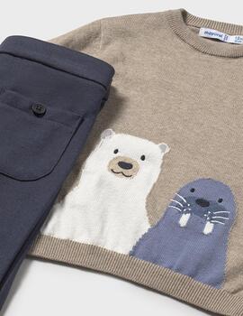 Conj.Mayoral Jersey Foca Noche Para Niño