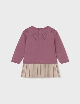 Vestido Mayoral Tricot Rosado Para Niña