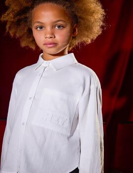 Blusa Mayoral Bolsilla Blanco Para Niña