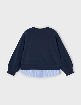 Pullover Con Camisa Mayoral Marino Para Niña