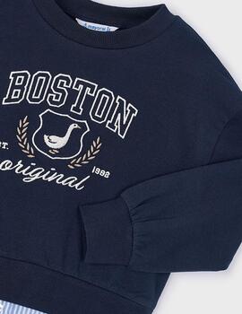 Pullover Con Camisa Mayoral Marino Para Niña