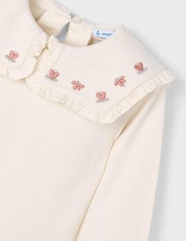 Camiseta Mayoral Cuellos Cruda Para Niña