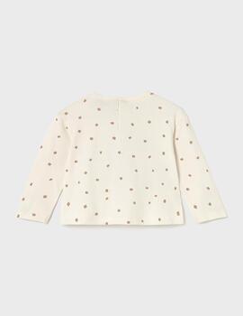 Camiseta Mayoral Osos Beige Para Niña