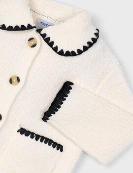 Chaqueta Mayoral Tricot Bucles Almendra Para Niña