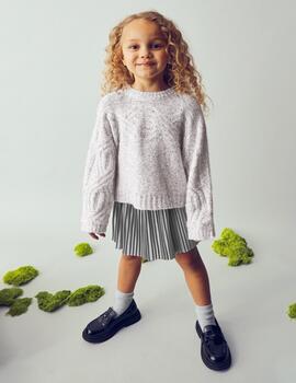 Jersey Mayoral Lentejuelas Plata Para Niña