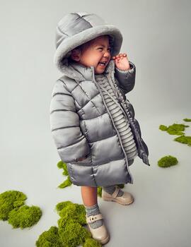 Chaquetón Mayoral Plata Para Niña