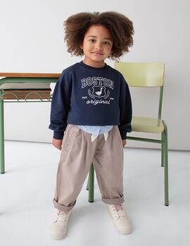 Pantalon Mayoral Fluido Paperbag Topo Para Niña