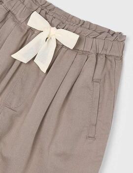 Pantalon Mayoral Fluido Paperbag Topo Para Niña