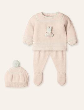 Conj.Mac Ilusiòn Conejo Rabbit Nude Para Bebè