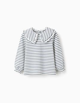 Camiseta Zippy Rayas Azul Para Niña