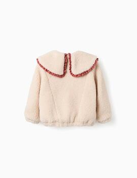 Cazadora Zippy Borreguillo Beige Para Niña