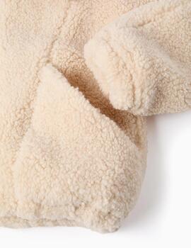 Cazadora Zippy Borreguillo Beige Para Niña