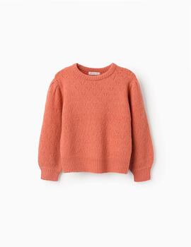 Jersey Zippy Naranja Para Niña