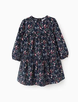 Vestido Zippy Flores Marino Para Niña