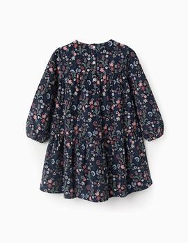 Vestido Zippy Flores Marino Para Niña