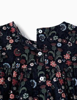 Vestido Zippy Flores Marino Para Niña