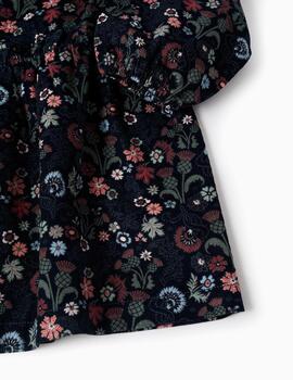Vestido Zippy Flores Marino Para Niña