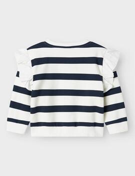 Pullover Name it Rayas Marino Para Niña