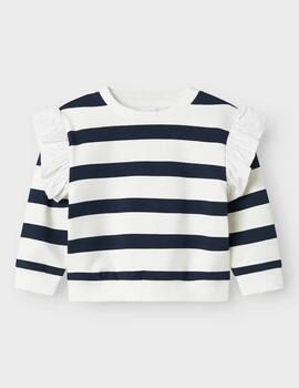 Pullover Name it Rayas Marino Para Niña