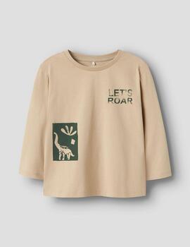 Camiseta Name it Klaus Beige Para Niño