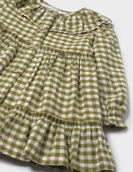 Vestido Mayoral Cuadros Vichy Laurel Para Niña