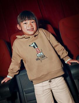 Sudadera Mayoral Perrito Camel Para Niña
