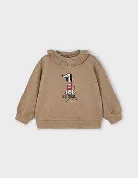 Sudadera Mayoral Perrito Camel Para Niña