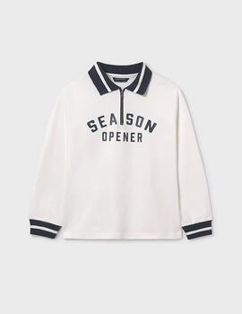 Sudadera Mayoral Nata Cuello Camisa Para Niño