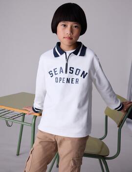 Sudadera Mayoral Nata Cuello Camisa Para Niño