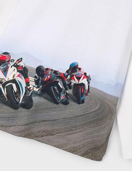 Camiseta Mayoral Moto Crudo Para Niño