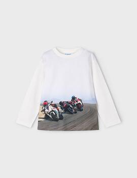 Camiseta Mayoral Moto Crudo Para Niño
