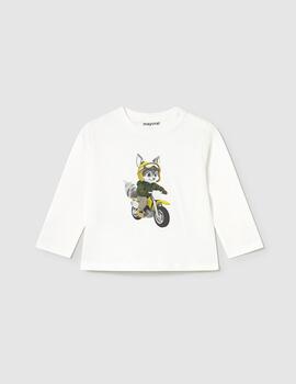 Camiseta Mayoral Zorrito Nata Para Niño