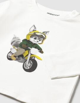 Camiseta Mayoral Zorrito Nata Para Niño