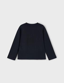 Camiseta Mayoral M/L Negra Para Niña