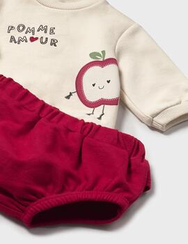 Conj.Mayoral Manzanas Rojo Para Bebé