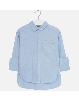 Camisa Oxford  Azul Niña Mayoral