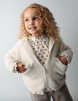 Chaqueta Mayoral Pelo Punto Almendra Para Niña