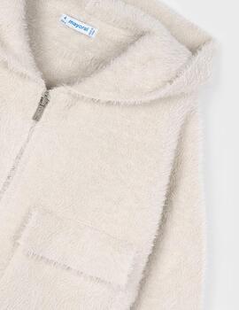 Chaqueta Mayoral Pelo Punto Almendra Para Niña