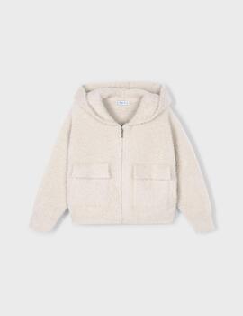 Chaqueta Mayoral Pelo Punto Almendra Para Niña