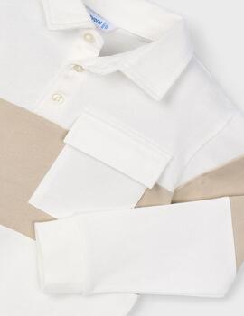Polo Mayoral Bicolor Nata Para Niño