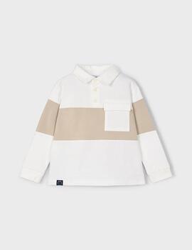 Polo Mayoral Bicolor Nata Para Niño
