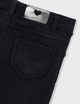 Pantalón Mayoral Felpa Básico Negro Para Niña