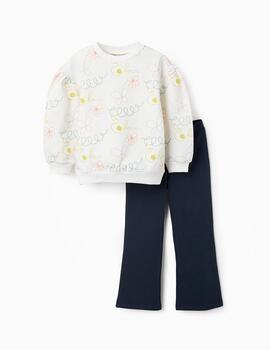 Chandal Zippy Estampado Crudo Para Niña