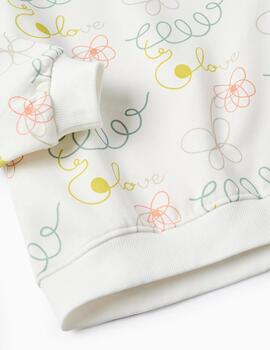 Chandal Zippy Estampado Crudo Para Niña