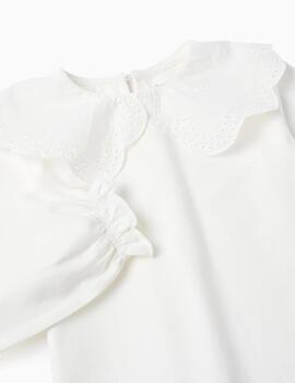 Camiseta Zippy Cuellos Blanca Para Niña