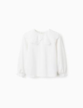 Camiseta Zippy Cuellos Blanca Para Niña